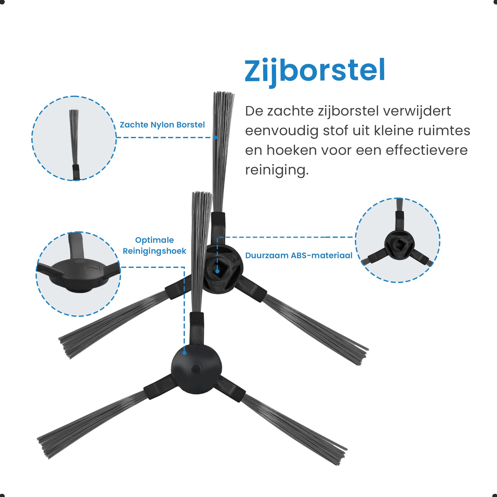Avalue Robotstofzuiger Accessoires Kit (Filter, Borstel & Pads)