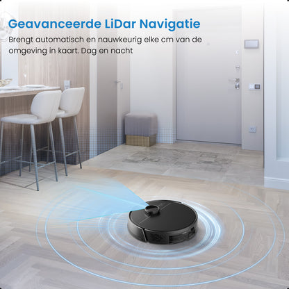 Avalue LiDAR Robotstofzuiger & Dweil