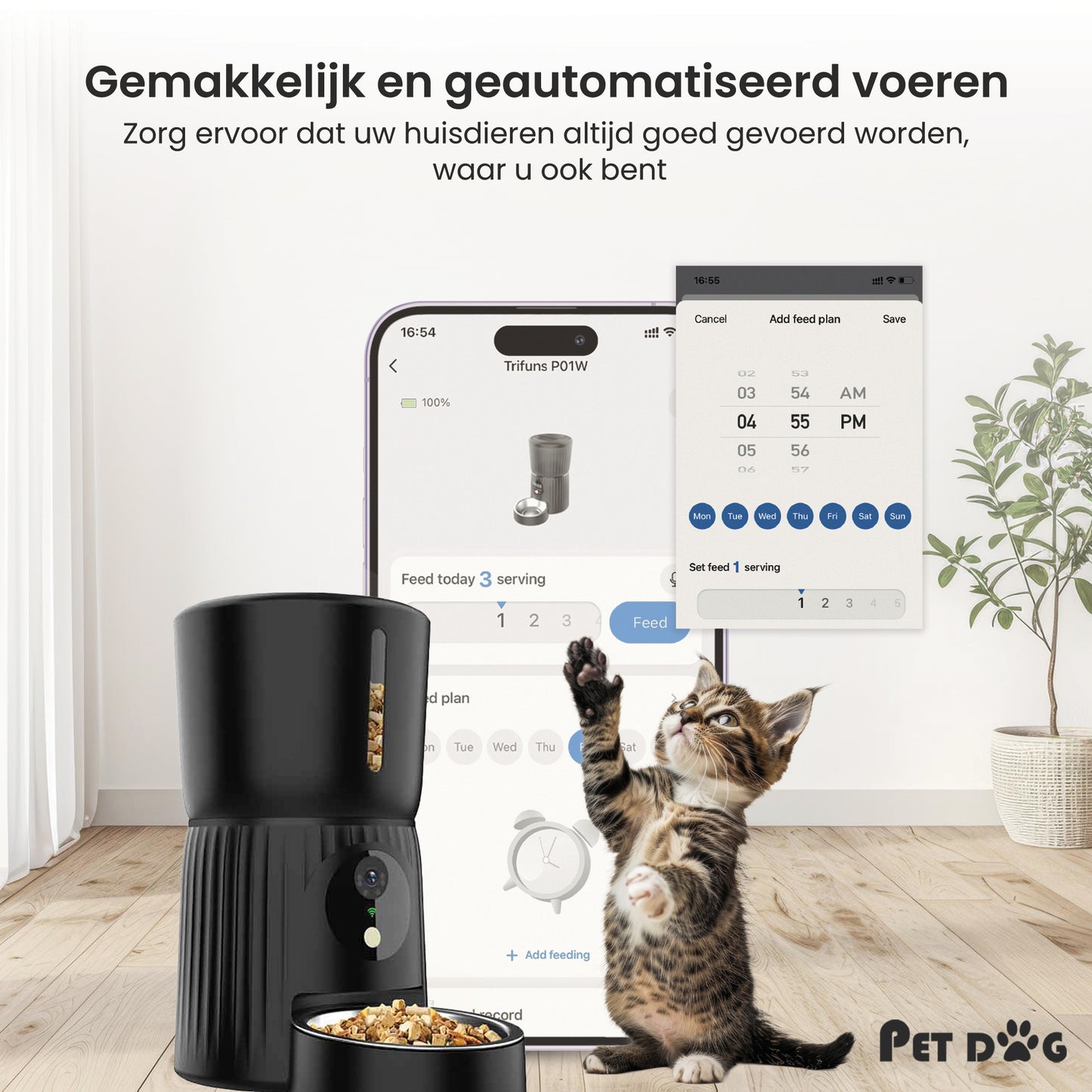 PetDog WIFI Automatische Voerbak met Camera & App