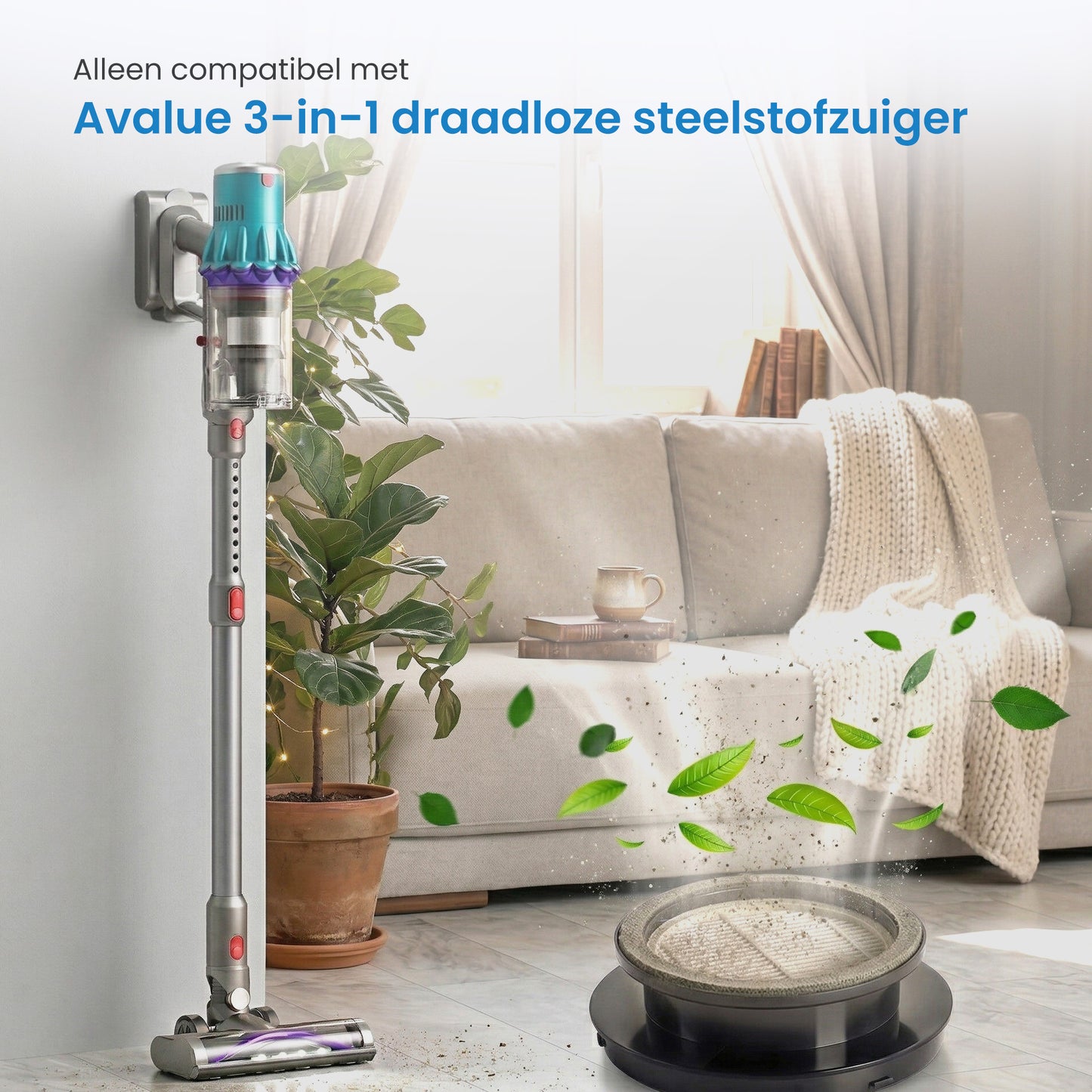 HEPA-filters - Geschikt voor 3 in 1 Avalue Steelstofzuiger Draadloos- 2 stuks