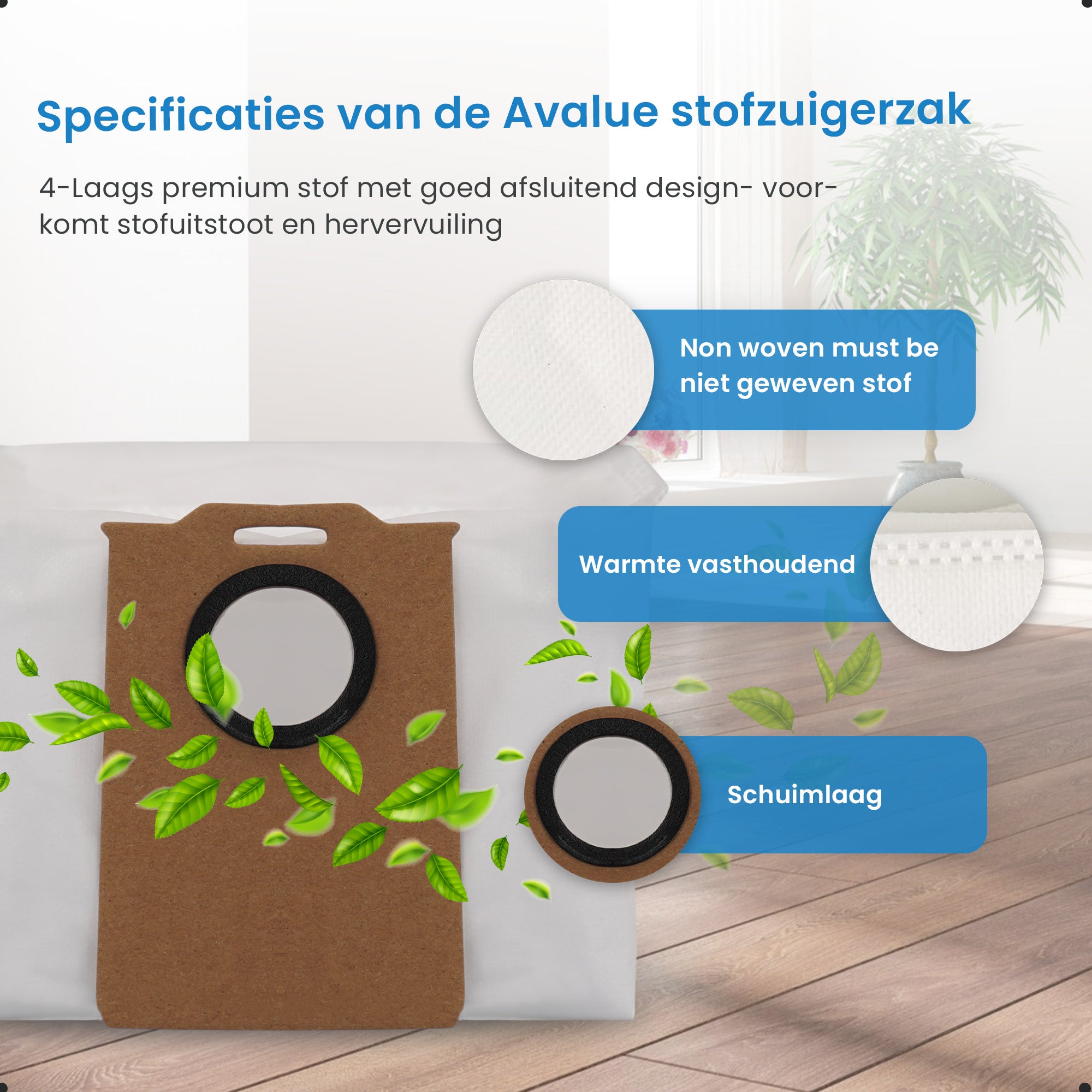 Avalue Robotstofzuiger Zakken - 5 Stuks