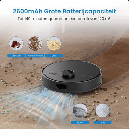 Avalue LiDAR Robotstofzuiger & Dweil