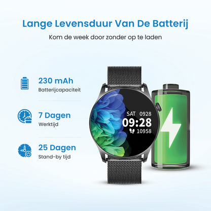 Avalue Smartwatch - Met Extra Bandje