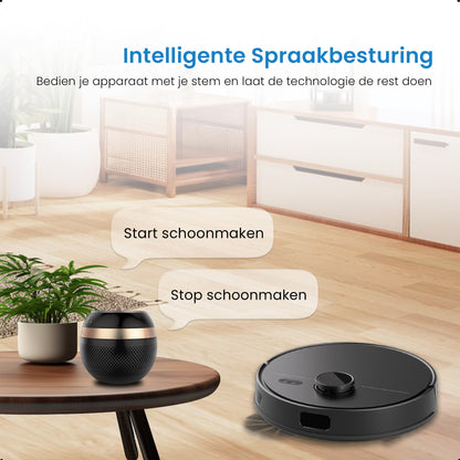 Avalue LiDAR Robotstofzuiger & Dweil