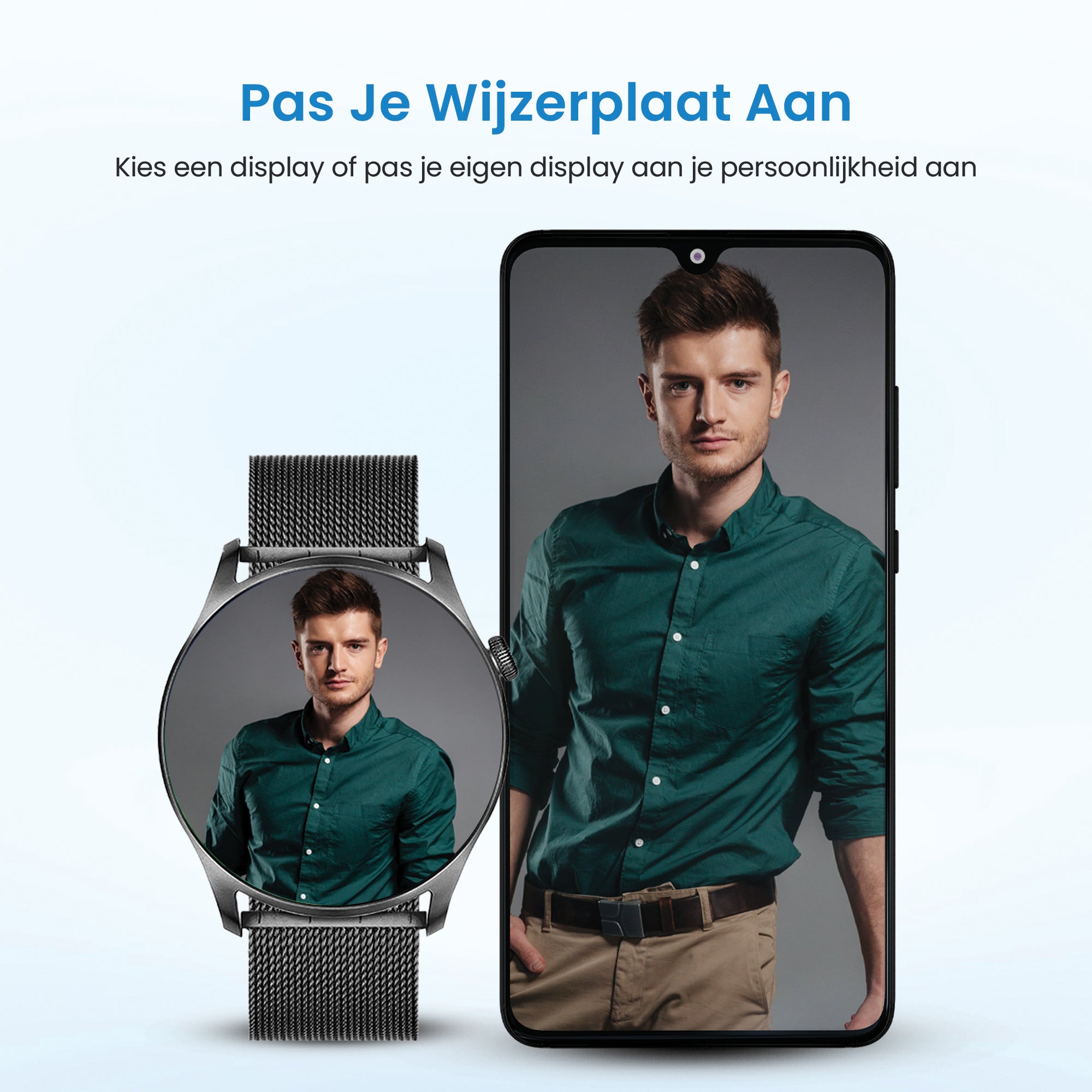Avalue Smartwatch - Met Extra Bandje