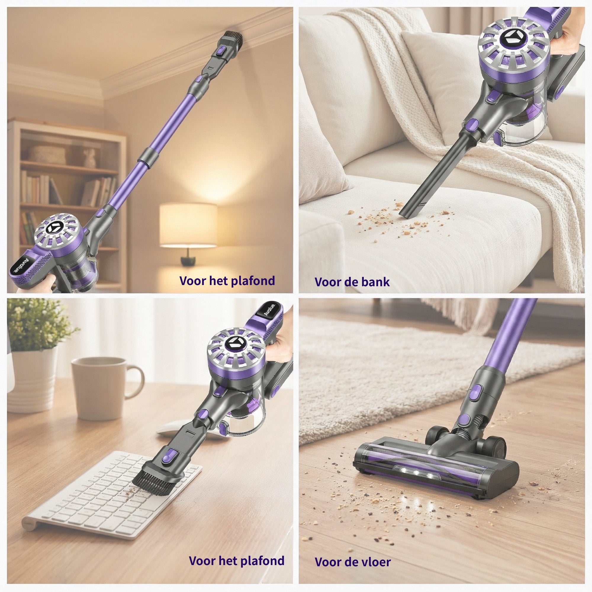 Avalue 6-in-1 Draadloze Stofzuiger