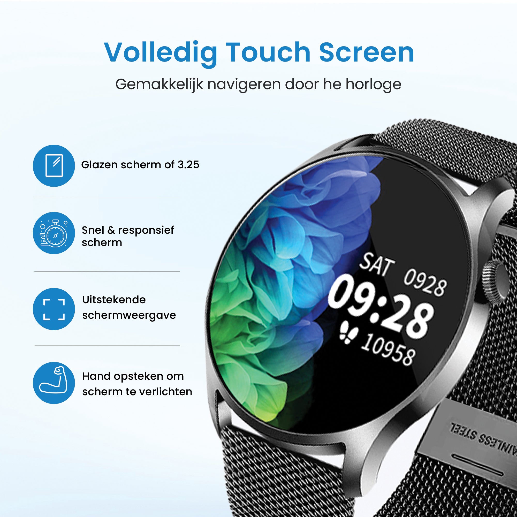 Avalue Smartwatch - Met Extra Bandje
