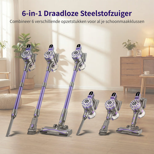 Avalue 6-in-1 Draadloze Stofzuiger