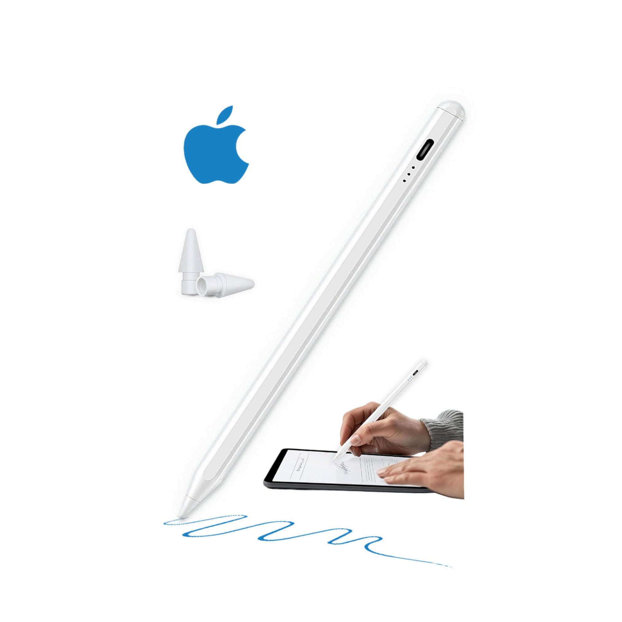 Avalue iPad Stylus Pen (2018-2025) - Wit